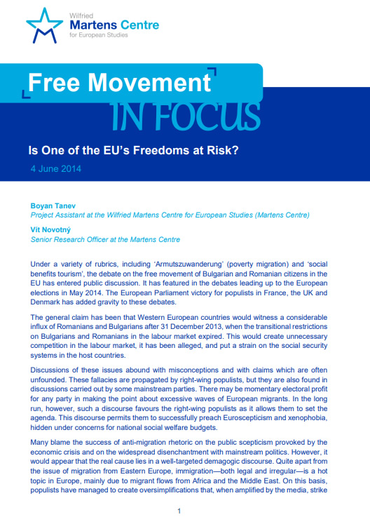 Free Movement: Is One of the EU's Freedoms at Risk?