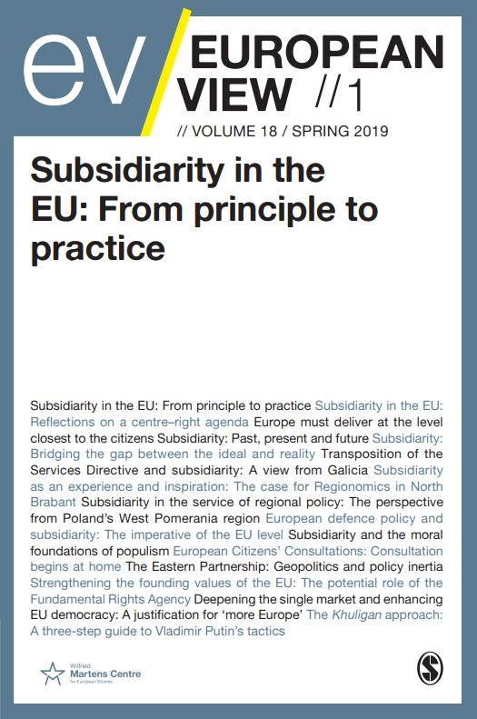 Subsidiarity in the EU: From principle to practice