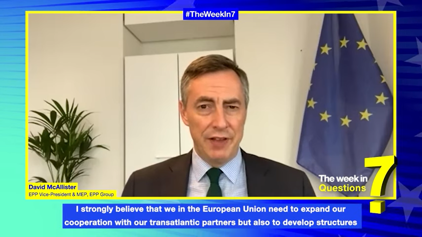 The Week in 7 Questions with David McAllister