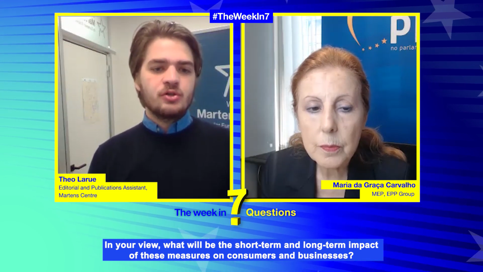 The Week in 7 Questions with Maria da Graça Carvalho