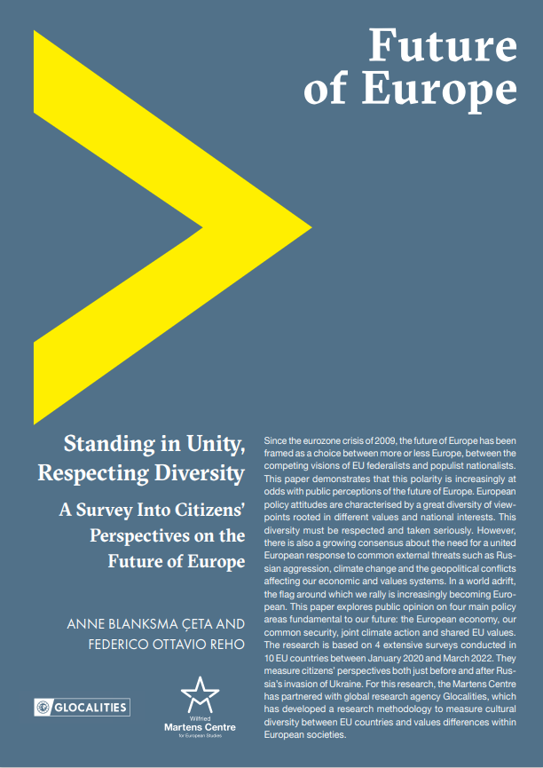 Standing in Unity, Respecting Diversity: A Survey Into Citizens’ Perspectives on the Future of Europe
