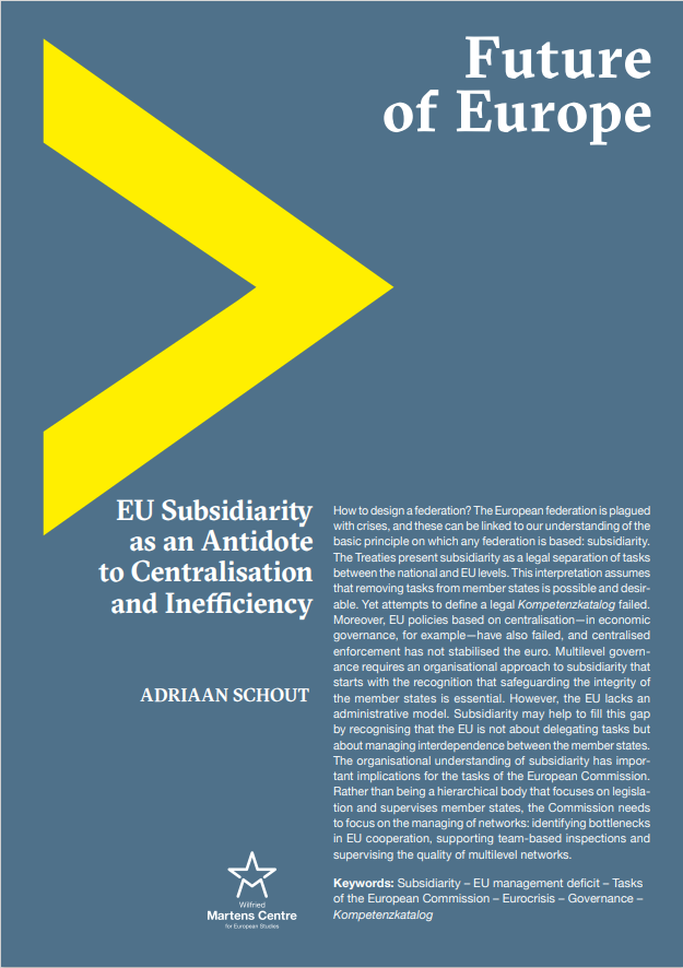 EU Subsidiarity as an Antidote to Centralisation and Inefficiency