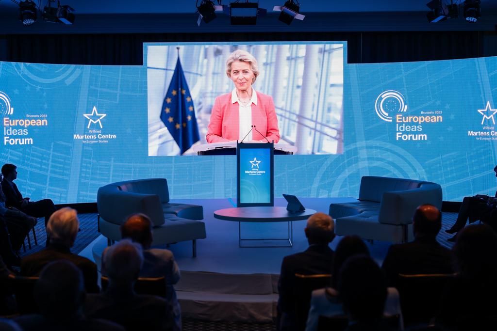EU Commission President Ursula von der Leyen delivers video message to EIF23