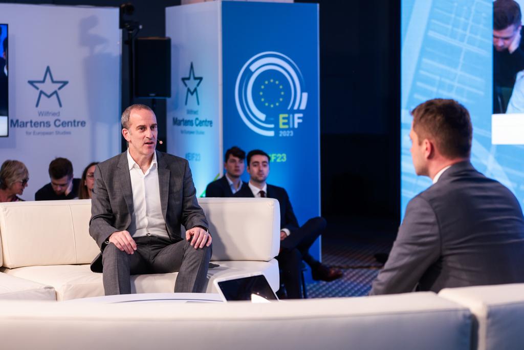 Connectivity as a Vector for Europe’s Global Competitiveness – Interview at EIF23 with Vodafone