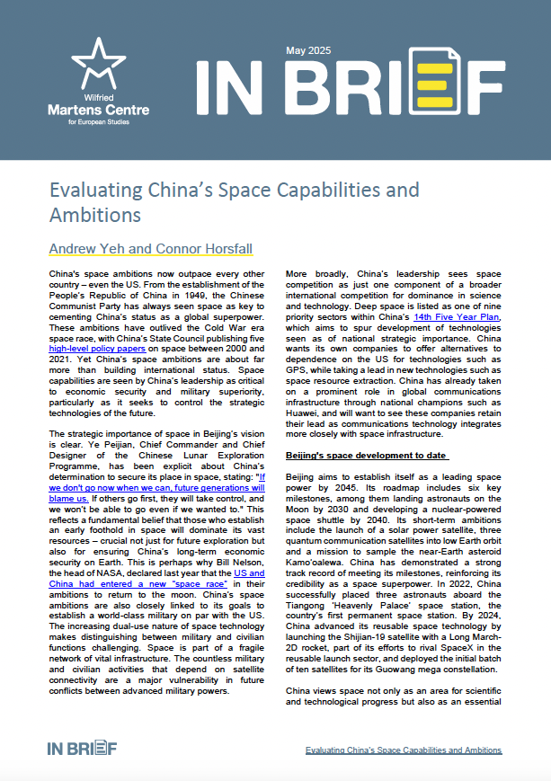 Evaluating China’s Space Capabilities and Ambitions
